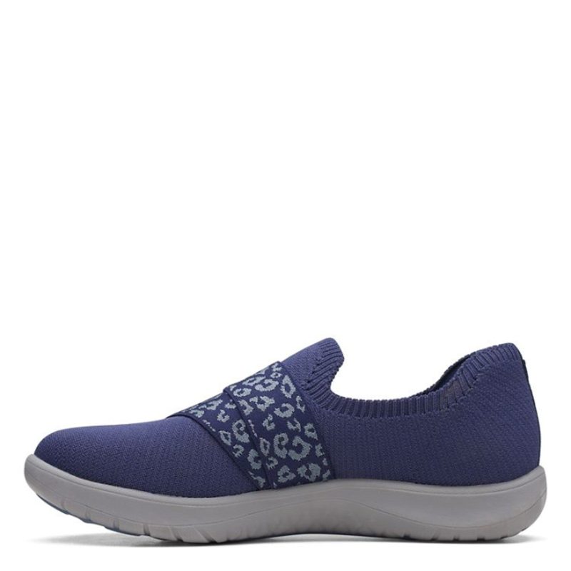 26168971 Womens Clarks Adella Stride Slip On Navy 4