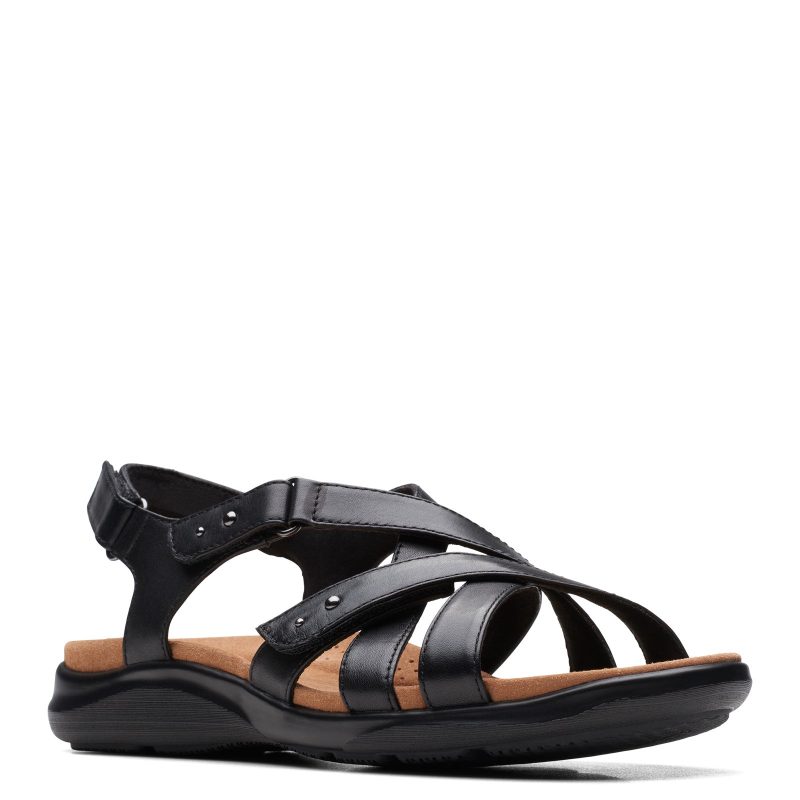 26170984 Womens Clarks Kitly Go Sandal Black