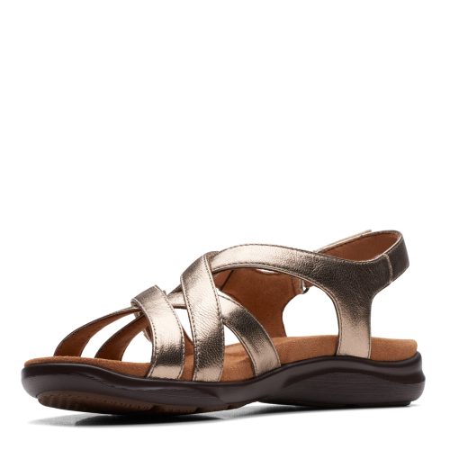 26170987 Womens Clarks Kitly Go Sandal Metallic 3