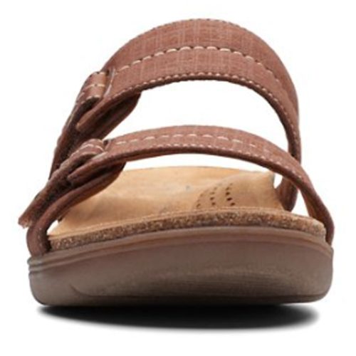 26172738 Womens Clarks April Dusk Sandal Dark Tan 2