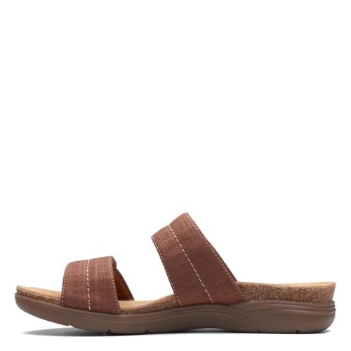 26172738 Womens Clarks April Dusk Sandal Dark Tan 4