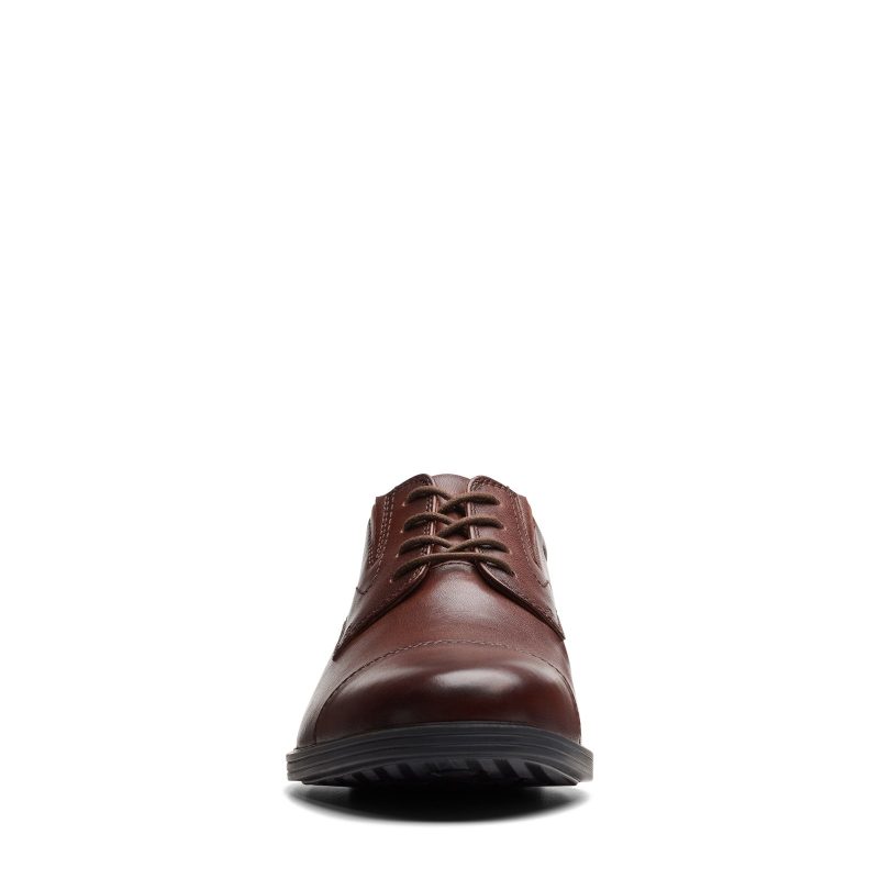 26174471 Mens Clarks Whiddon Cap Toe Oxford Mahogany 2