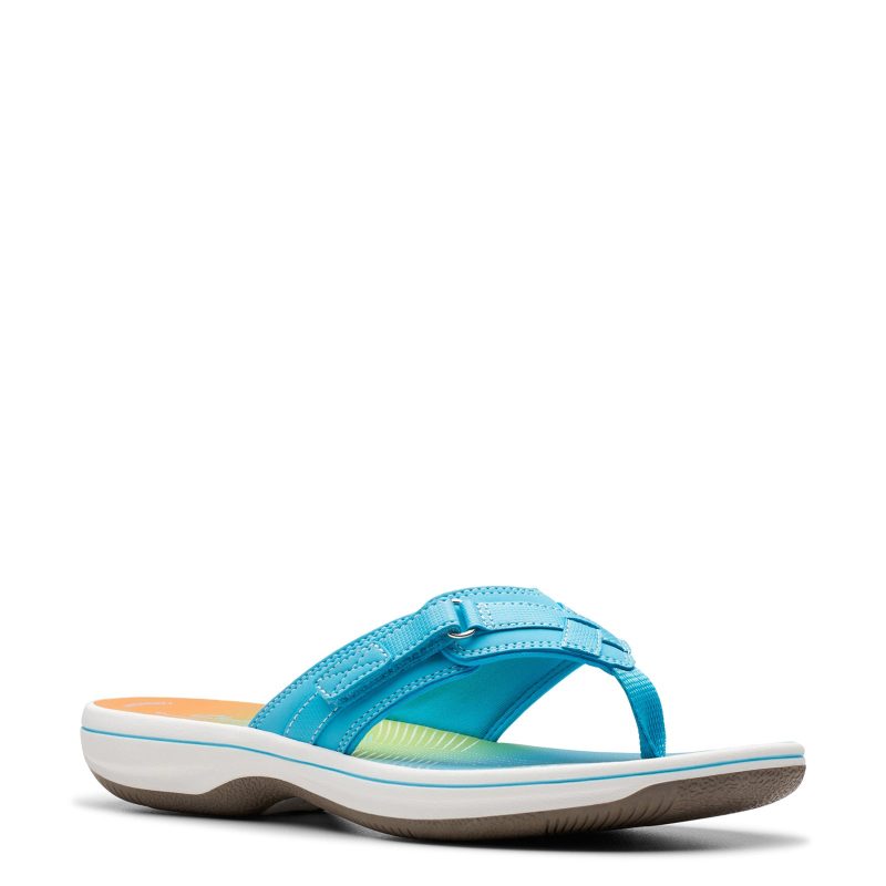 26178113 Womens Clarks Breeze Sea Sandal Turquoise Ombre