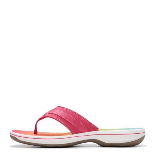 26178114 Womens Clarks Breeze Sea Sandal Bright Pink Ombre 2