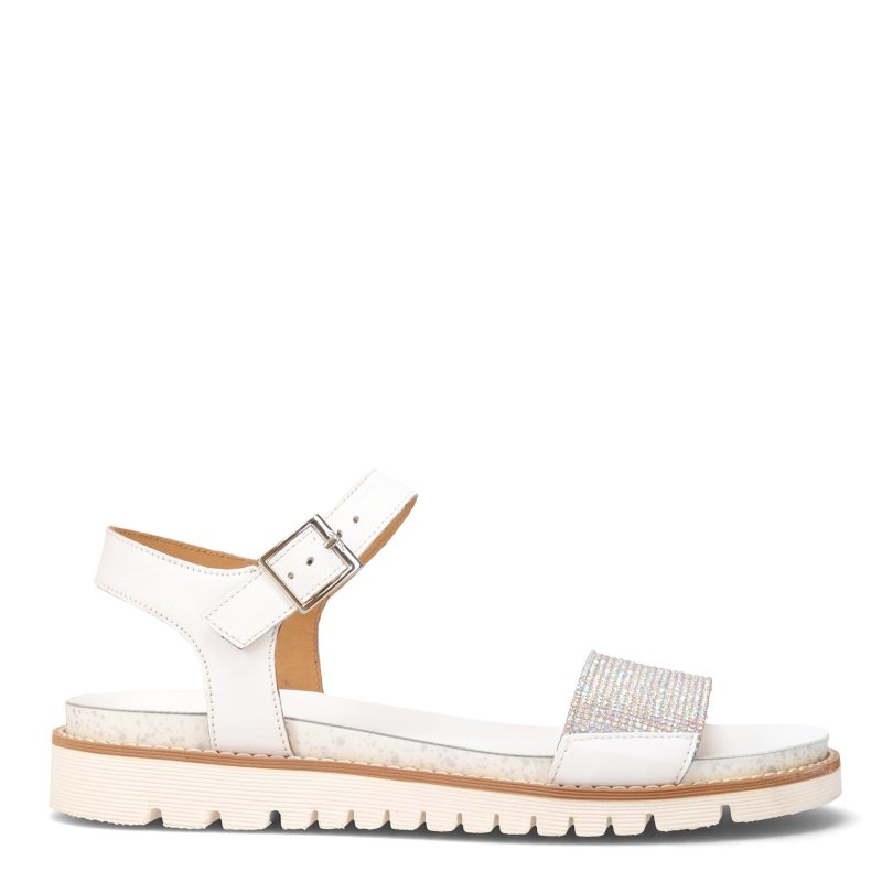 28126 05 Womens Ara Karine Sandal White 1