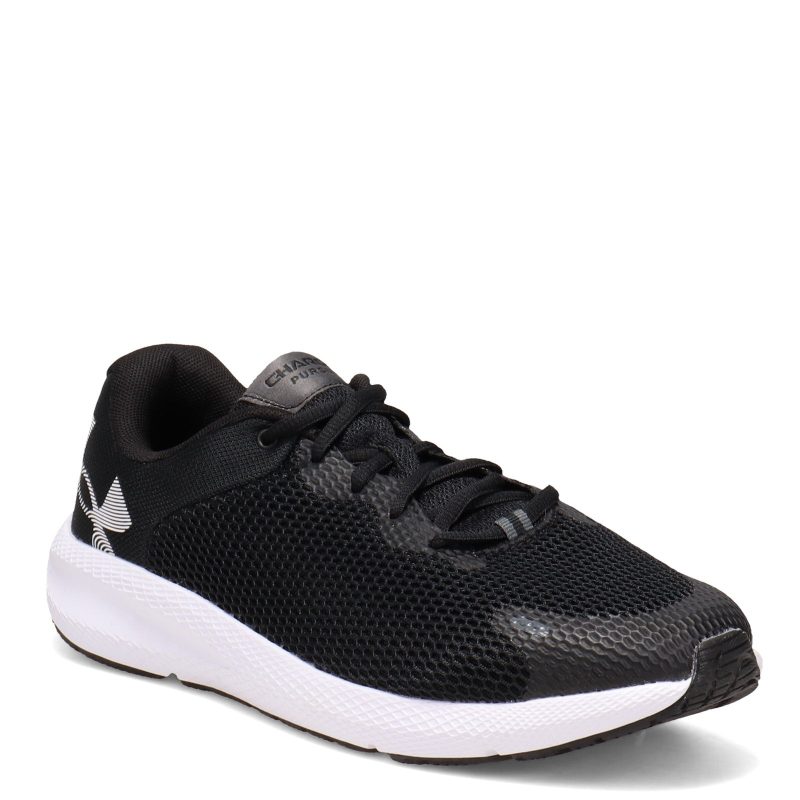 3024143 002 Womens Under Armour Charged Pursuit 2 Running Shoe Black White