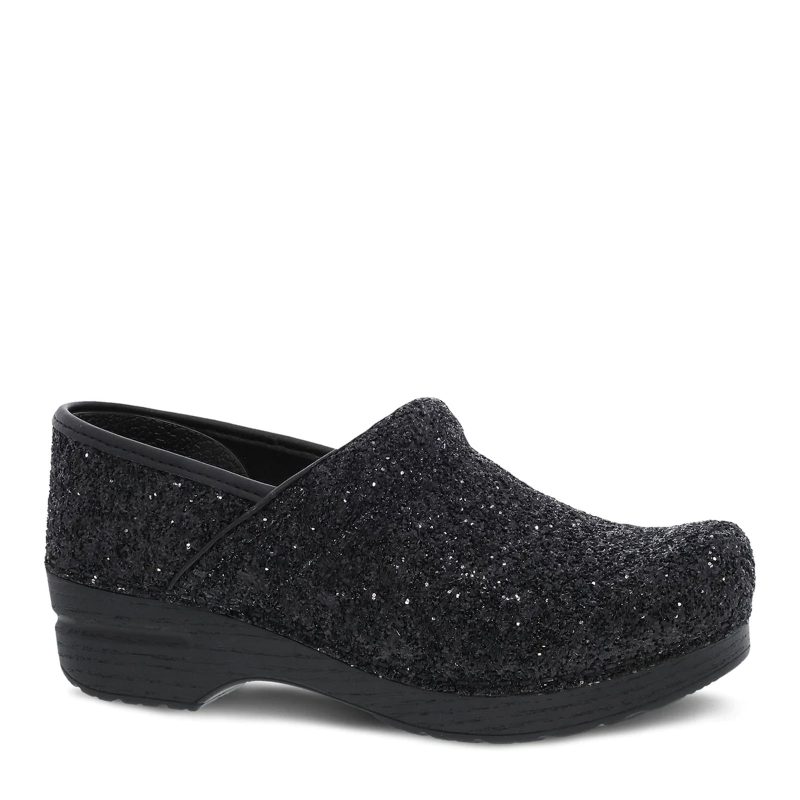 306 100202 Womens Dansko Professional Clog Black Glitter