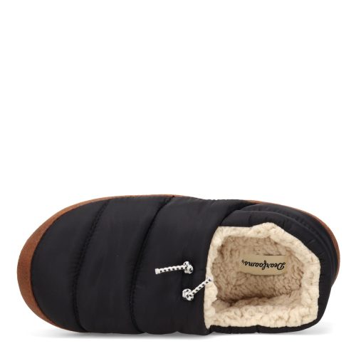 31071 00001 Womens Dearfoams Cedar Nylon Sleeping Bag Closed Back Slipper Black 5 0eecbf96 1c68 46f5 a84d ed867884454e