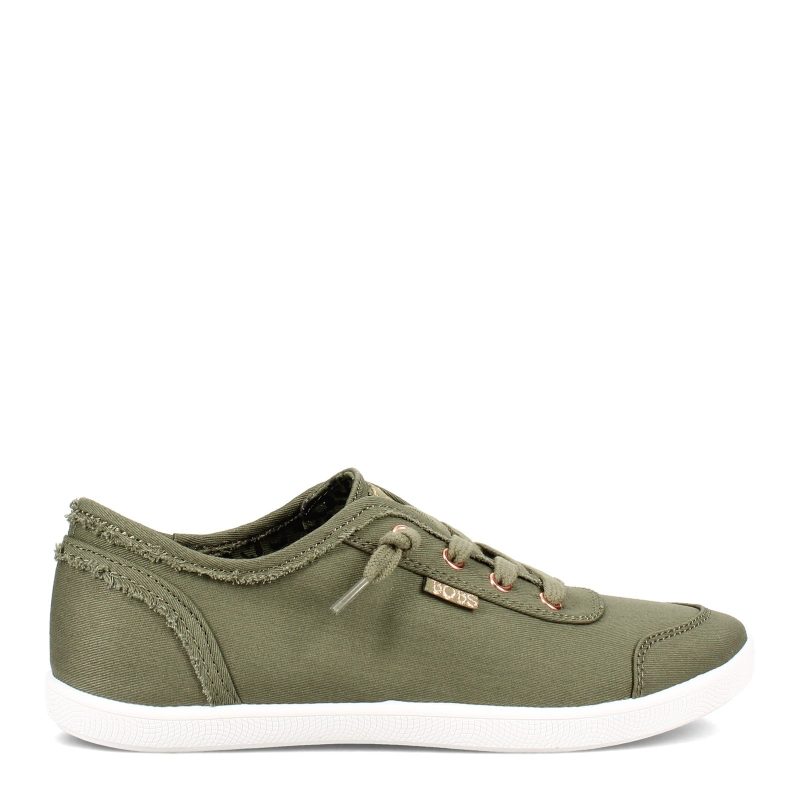 33492 Olv Womens Skechers Bobs B Cute Sneaker Olive 1