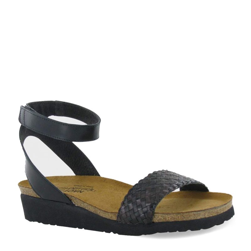 4031 NYK Womens Naot Abbie Sandal Black Brown