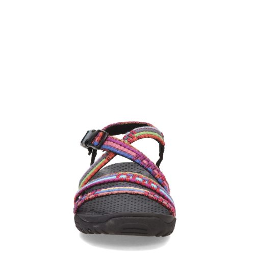 41113 BMLT Womens Skechers Reggae Sew Me Sandal Black Multi 2