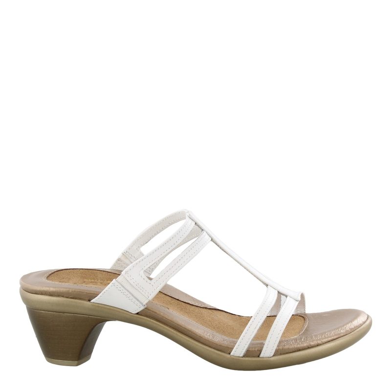 44031 024 Womens Naot Loop Sandal White 1