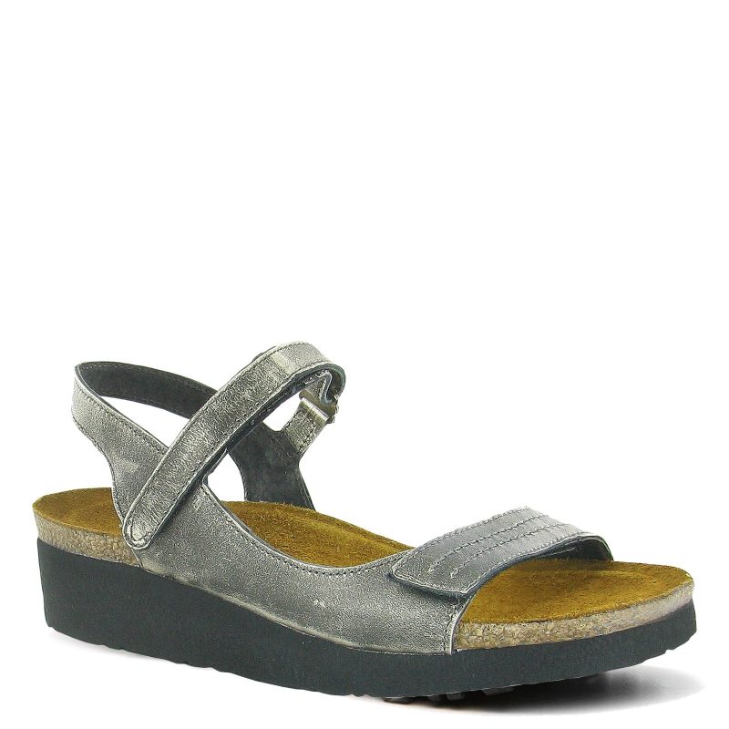 4454 195 Womens Naot Madison Sandal Metal