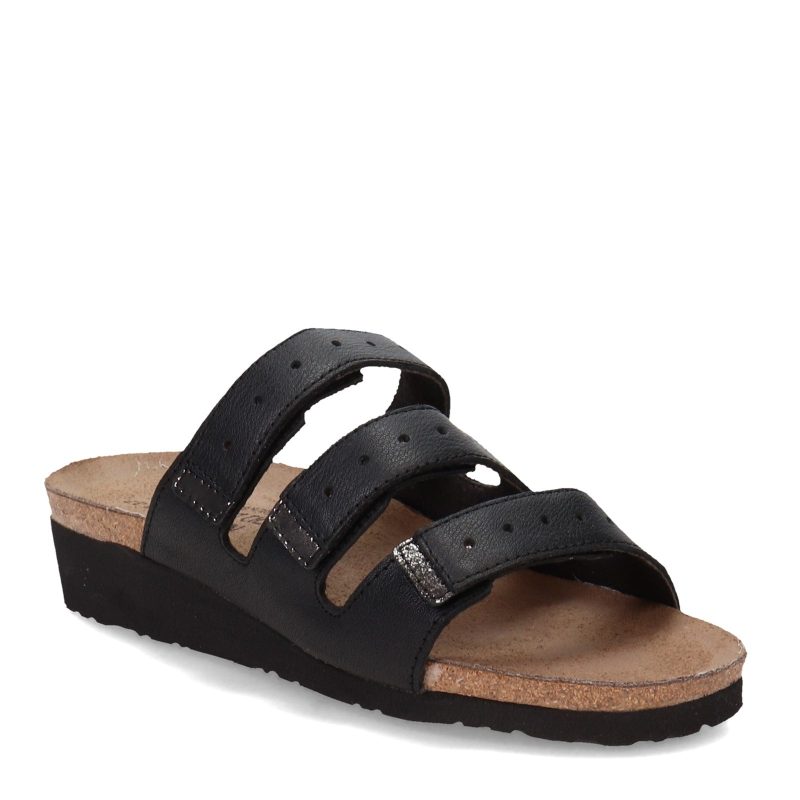 4468 NPD Womens Naot Madelyn Sandal Black Silver f9dfe5b9 737d 41fe a852 76be179ab2a7