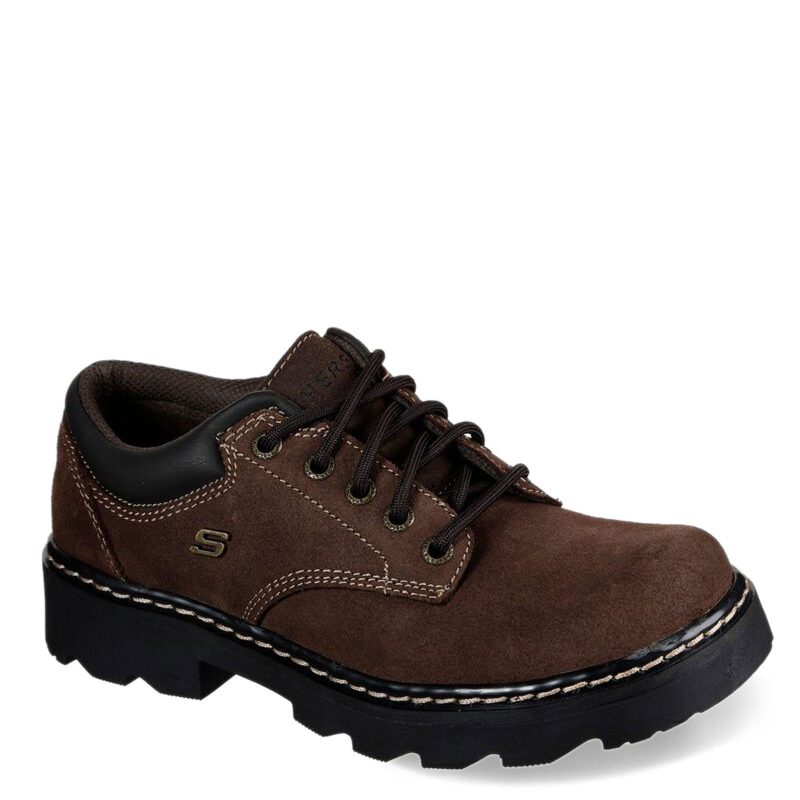 45120 CHSD Womens Skechers Parties Mate Oxford Brown