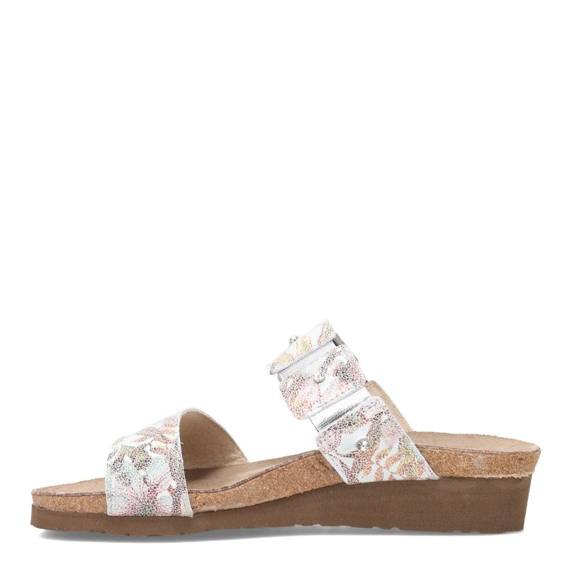 4906 HAJ Womens Naot Ashley Sandal White Floral 3