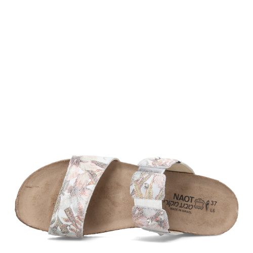 4906 HAJ Womens Naot Ashley Sandal White Floral 5