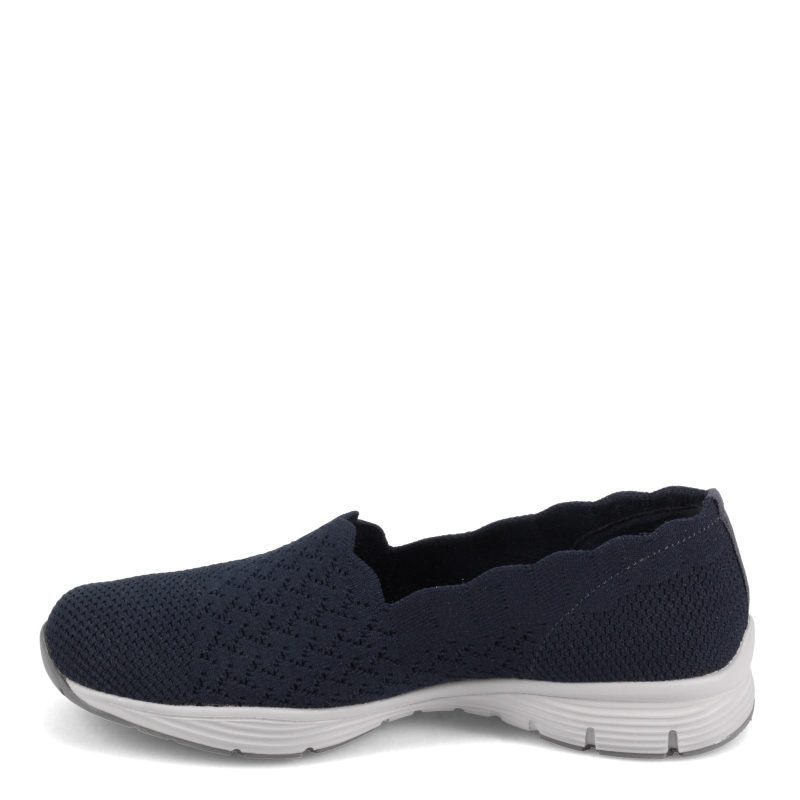 49481 Nvy Womens Skechers Seager Stat Slip On Navy 3