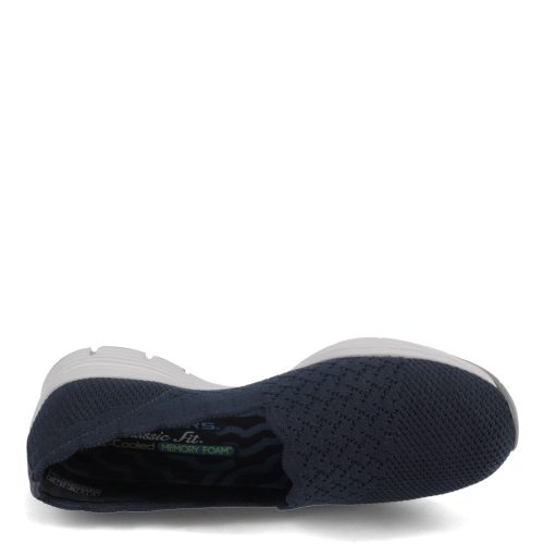 49481 Nvy Womens Skechers Seager Stat Slip On Navy 5