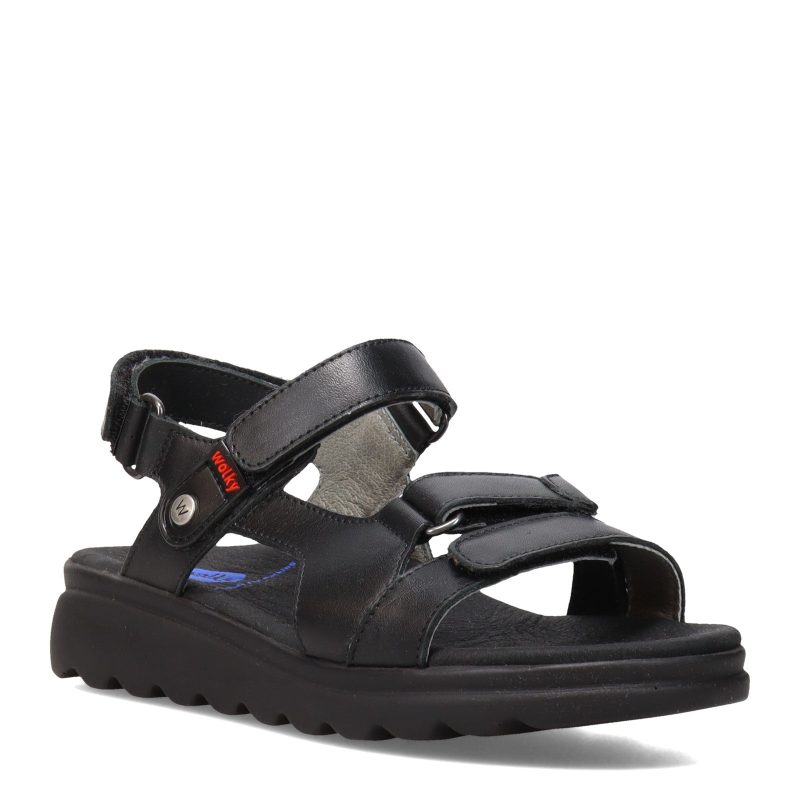 50 000 Womens Wolky Mile Sandal Black