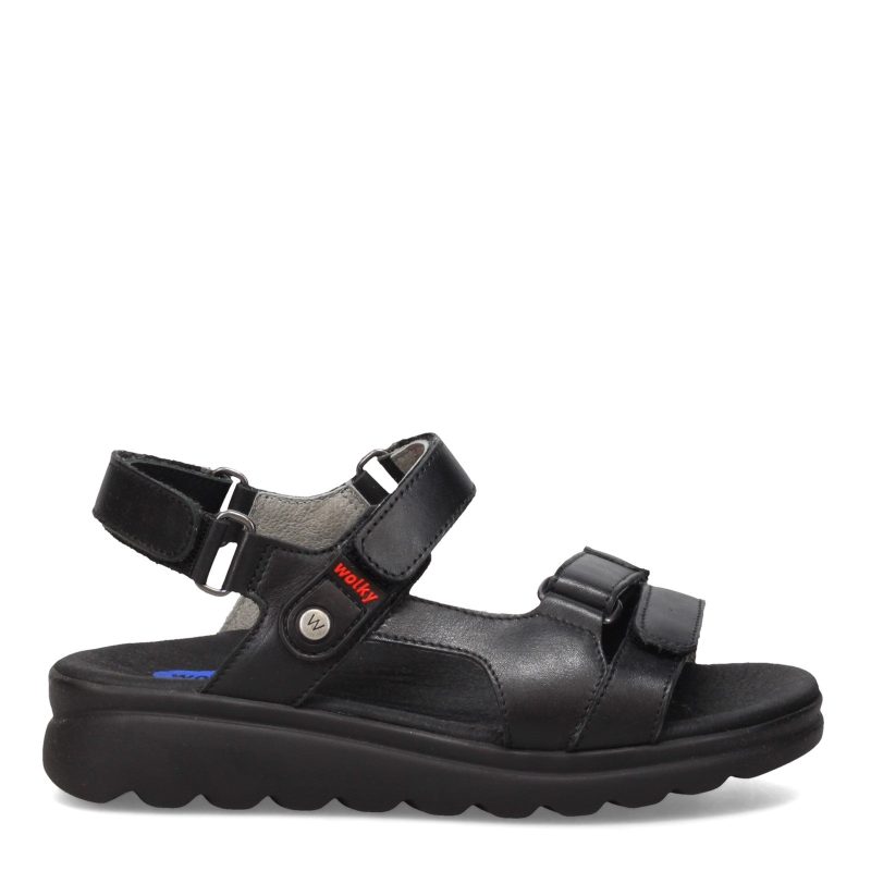 50 000 Womens Wolky Mile Sandal Black 1