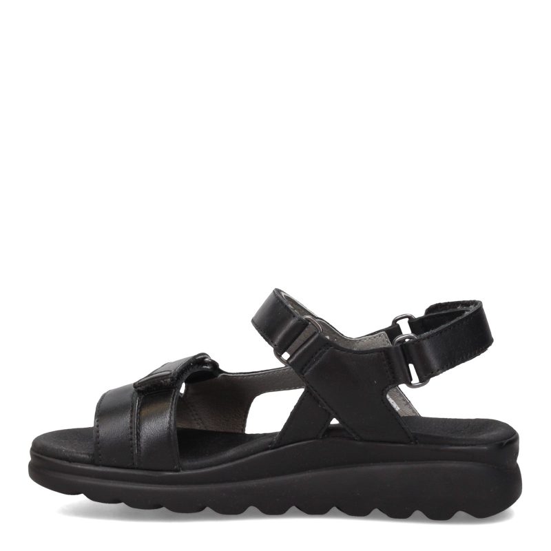 50 000 Womens Wolky Mile Sandal Black 3