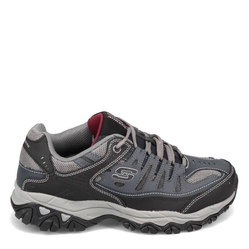 50125 Nvy Mens Skechers After Burn Memory Fit Sneaker Navy 1