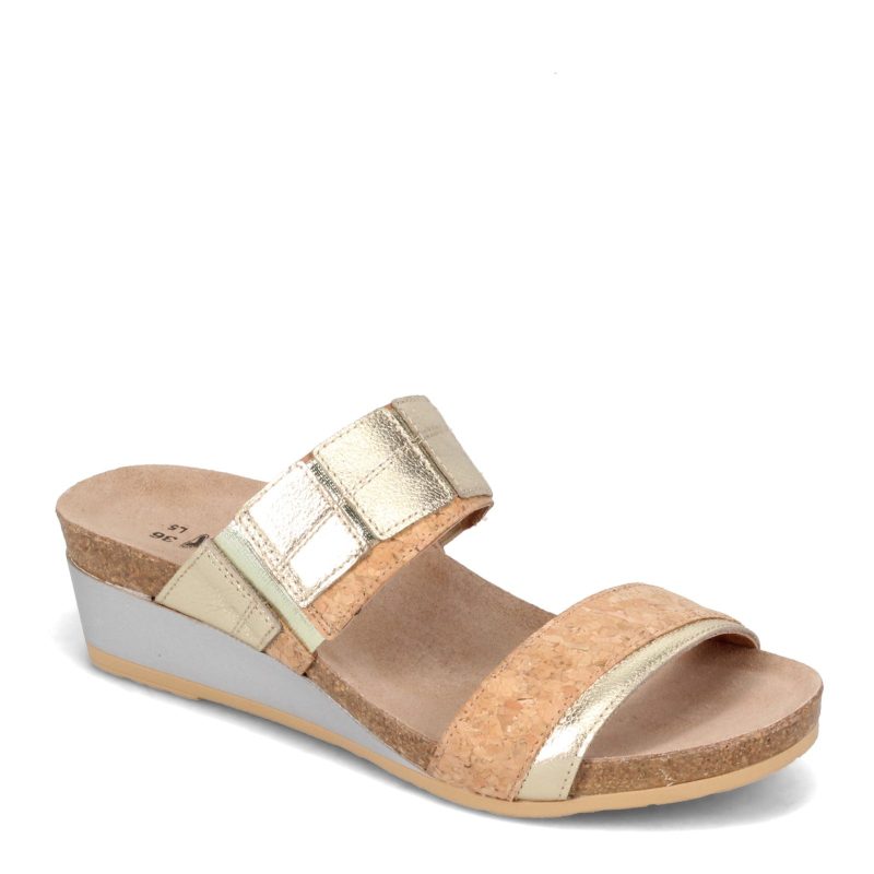 5051 Ye1 Womens Naot Royalty Sandal Cork Gold