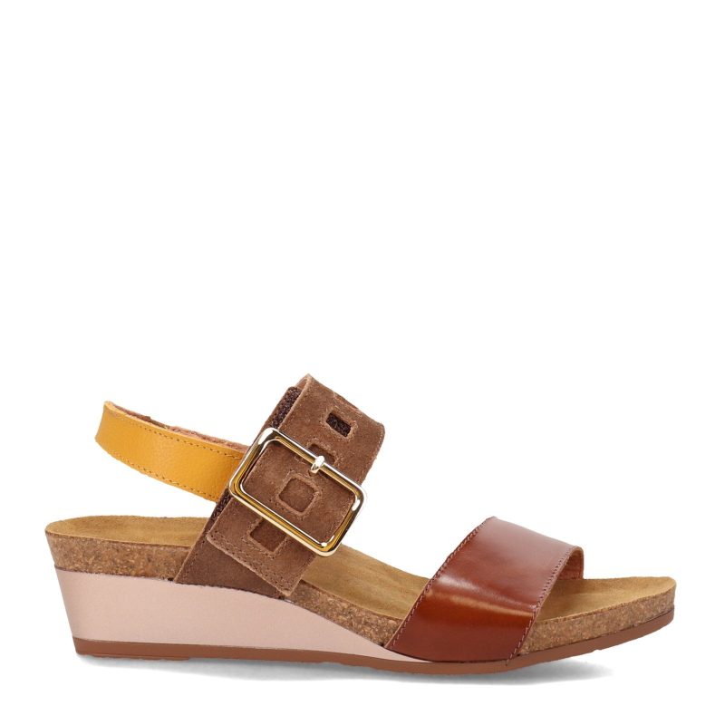 5052 SLW Womens Naot Dynasty Sandal Brown Marigold 1