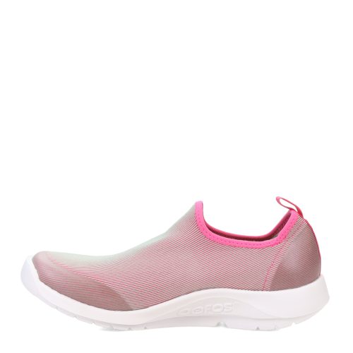 5075 WHTFUC Womens Oofos O Omg Sport Sneaker White Fuchsia 3