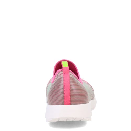 5075 WHTFUC Womens Oofos O Omg Sport Sneaker White Fuchsia 4