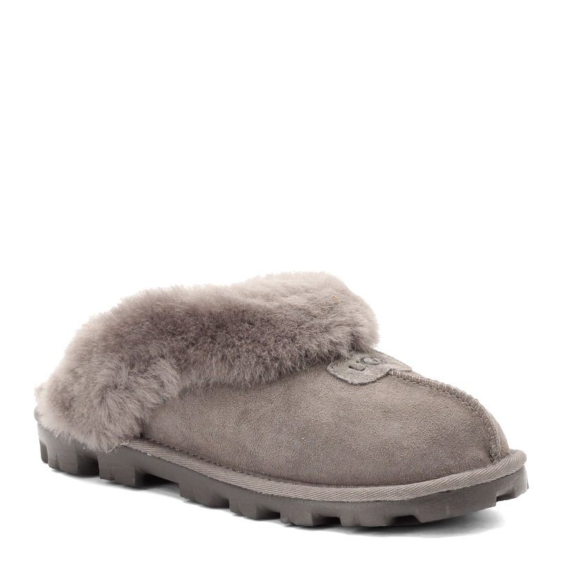 5125 Grey Womens Ugg Coquette Slipper Grey