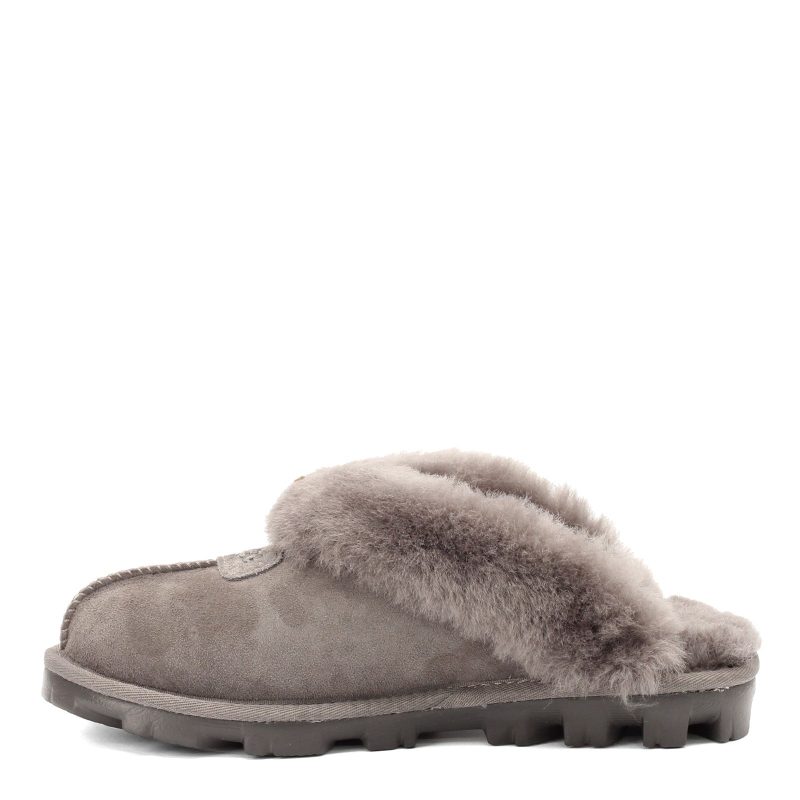 5125 Grey Womens Ugg Coquette Slipper Grey 3