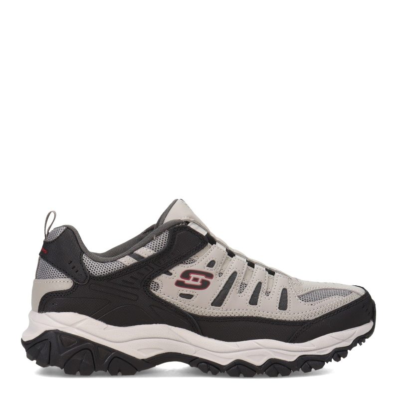 51866EWW GYBK Mens Skechers Sport Mens Grey Black 1