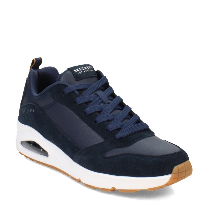 52468 NVY Mens Skechers Street Uno Stacre Sneaker Navy