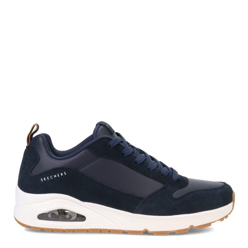 52468 NVY Mens Skechers Street Uno Stacre Sneaker Navy 1