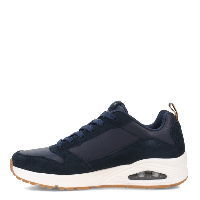 52468 NVY Mens Skechers Street Uno Stacre Sneaker Navy 3