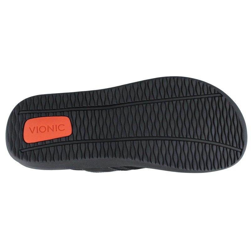 544TIDE BLK Mens Vionic Tide Sandal Black 5