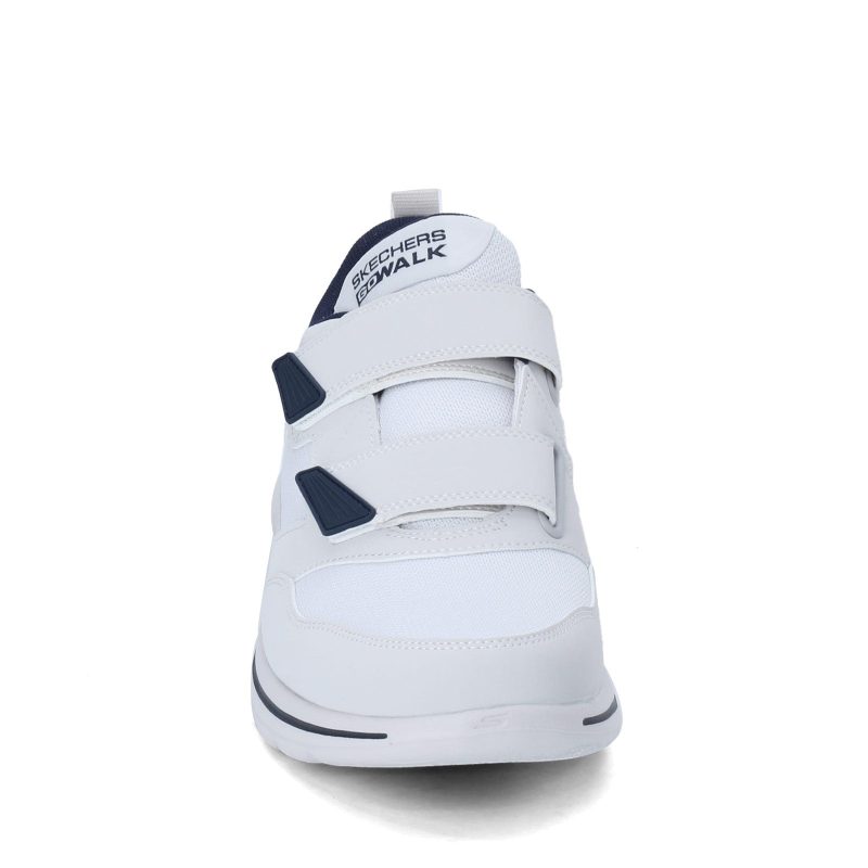 55515 Eww Wnv Mens Skechers G Owalk 5 Wistful Sneaker Wide Width White Navy 2