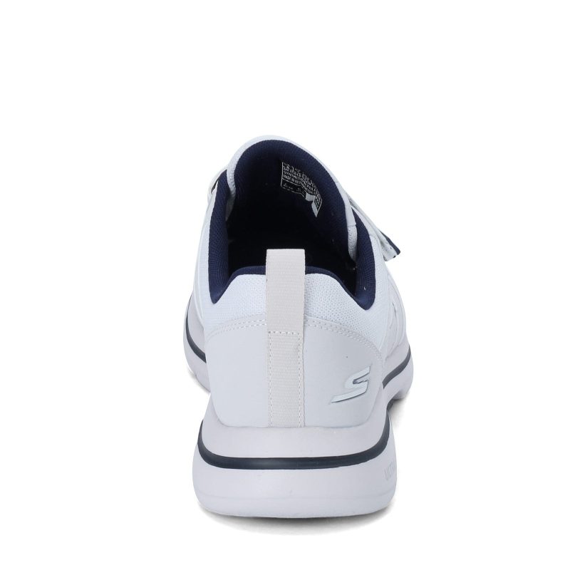 55515 Eww Wnv Mens Skechers G Owalk 5 Wistful Sneaker Wide Width White Navy 4