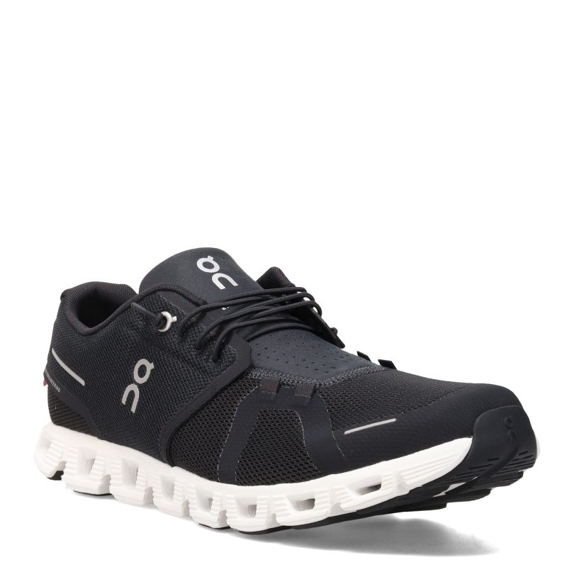 5998919 Mens On Running Cloud 5 Running Shoe Black White