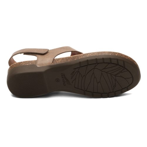 6024 795300 Womens Dansko Reece Thong Sandal Stone 6