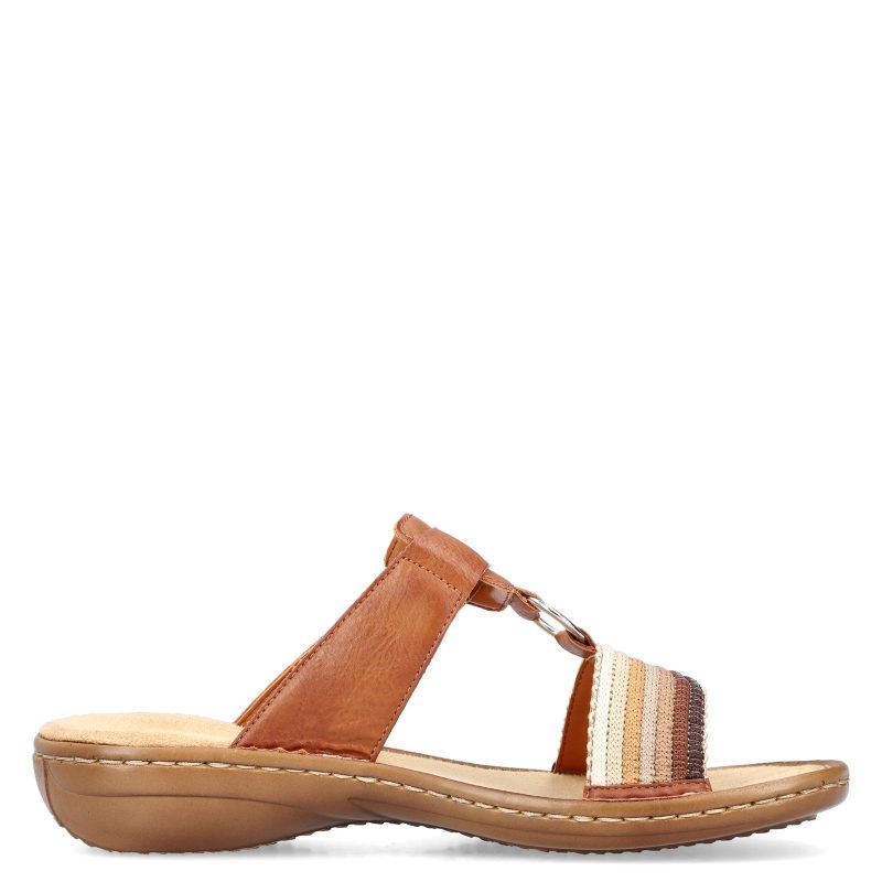 60821 24 Womens Rieker Regina Sandal Cayenne Pepper 1