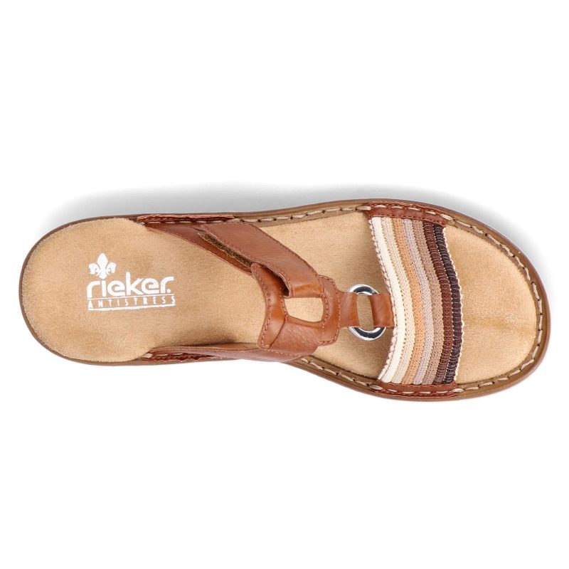 60821 24 Womens Rieker Regina Sandal Cayenne Pepper 5