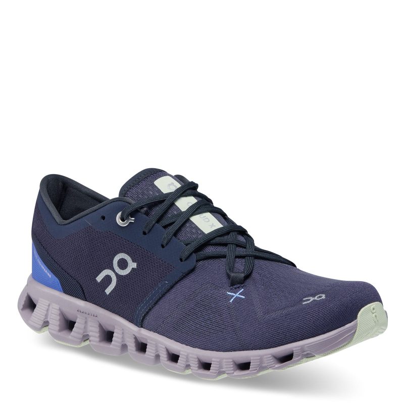 6098689 Womens On Running Cloud X 3 Running Shoe Midnightheron