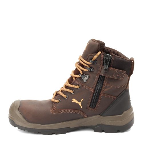 630655 Mens Puma Safety Conquest 7 Inch Ctx Waterproof Boot Brown 3