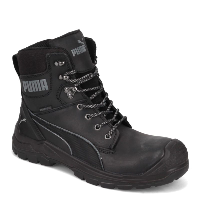 630735 Mens Puma Safety Conquest 7 Inch Ctx Waterproof Boot Black