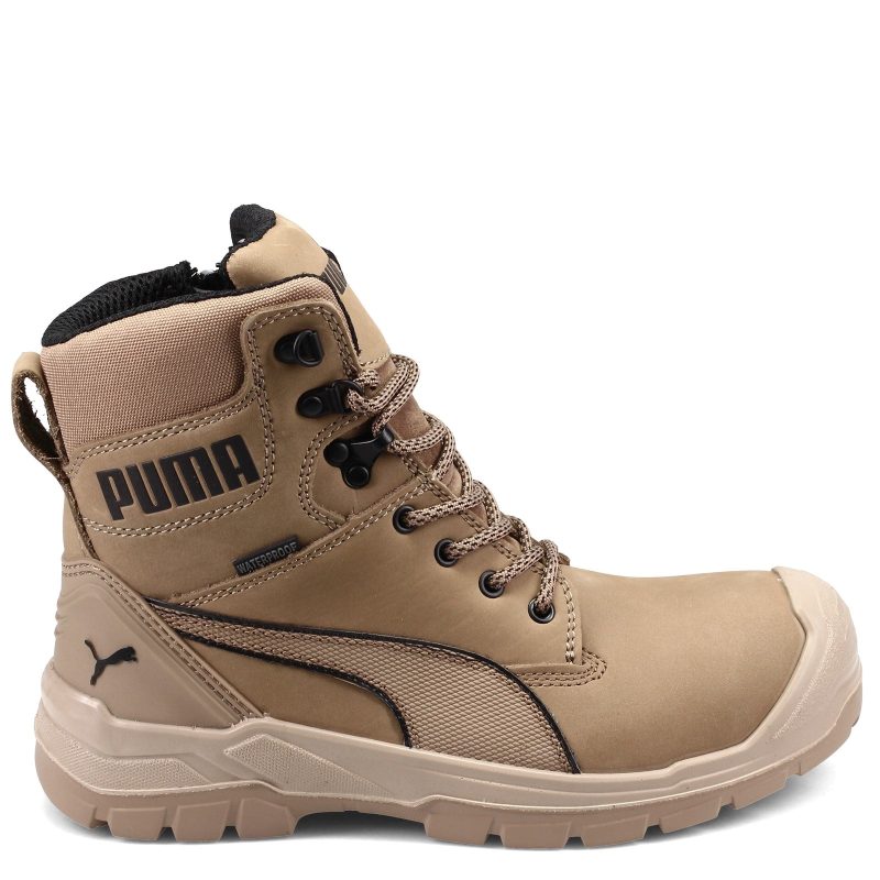 630745 Mens Puma Conquest 7 Inch Ctx Waterproof Boot Stone 1