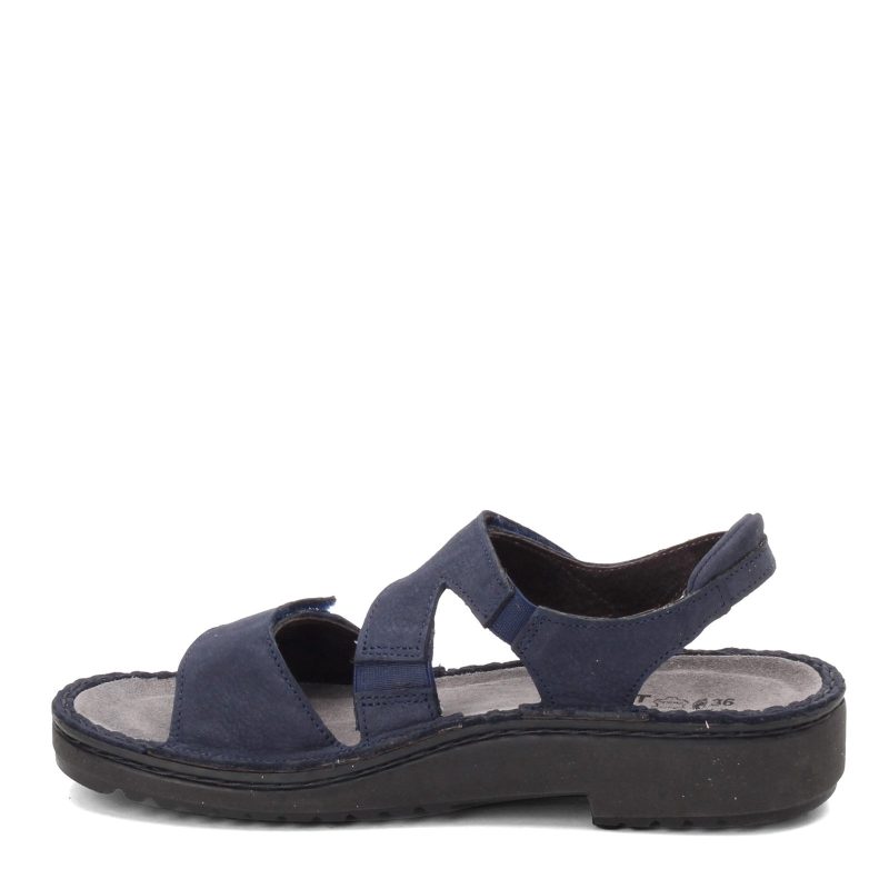 63082 D74 Womens Naot Enid Sandal Navy Nubuck 3