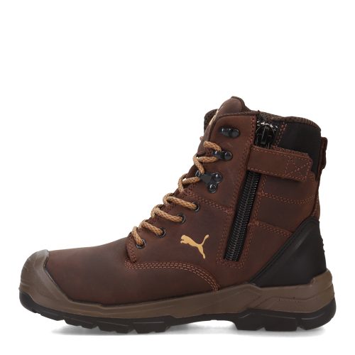 630915 Mens Puma Conquest 7 Inch Soft Toe Work Boot Brown 3